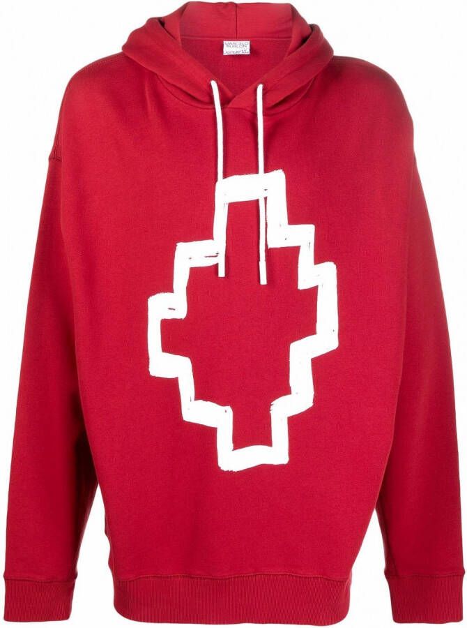 Marcelo Burlon County of Milan Hoodie met patroon Rood