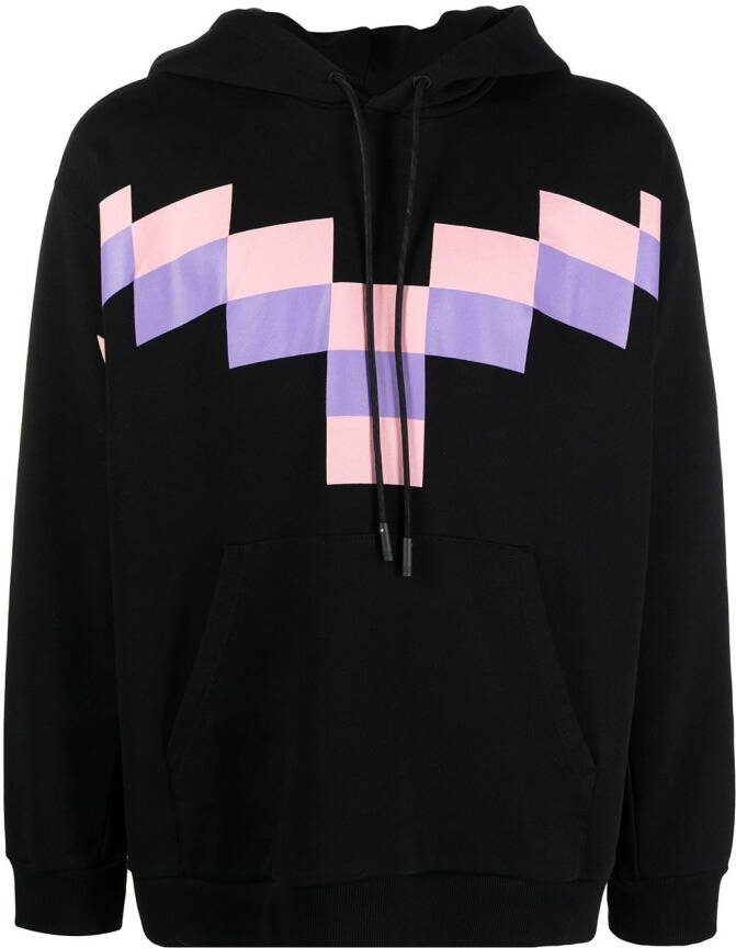 COUNTY OF MILAN Hoodie met print Zwart