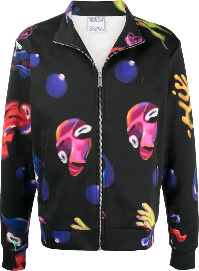 COUNTY OF MILAN Jack met print Zwart