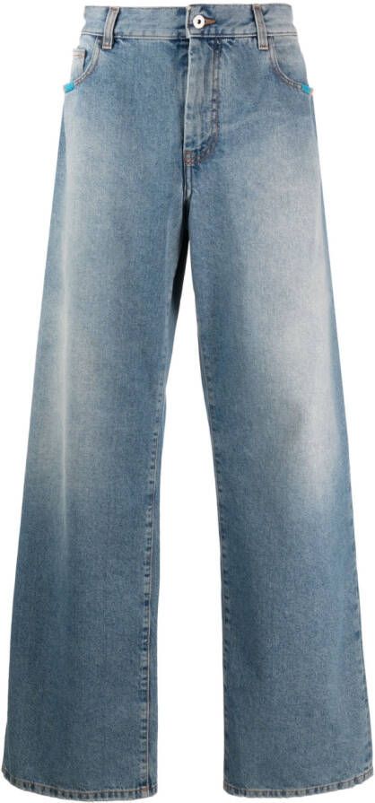 Marcelo Burlon County of Milan Jeans met wijde pijpen Blauw