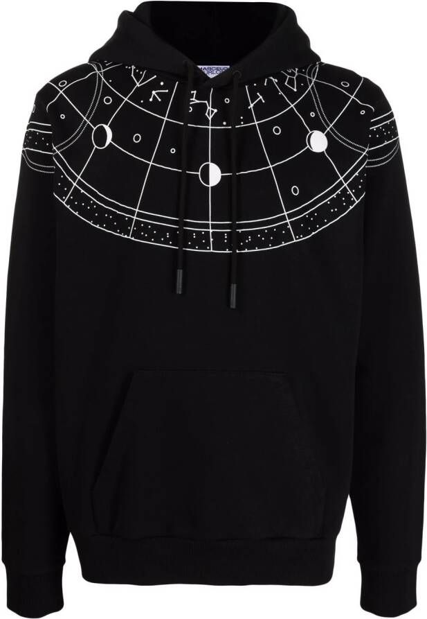 COUNTY OF MILAN Katoenen hoodie Zwart