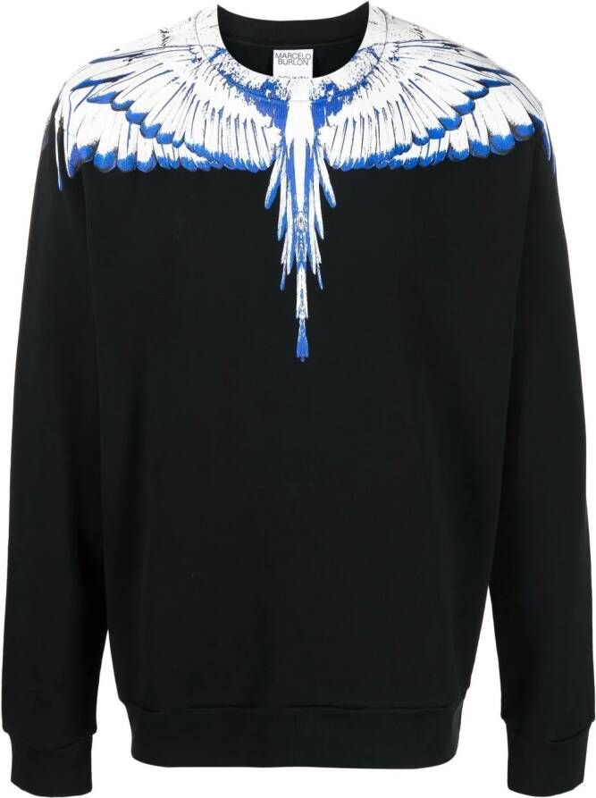 Marcelo Burlon County of Milan Katoenen sweater Zwart