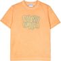 Marcelo Burlon County Of Milan Kids T-shirt met tekst Oranje - Thumbnail 1