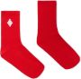 Marcelo Burlon County Of Milan Kids Enkelsokken met logoprint Rood - Thumbnail 1