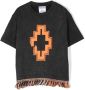 Marcelo Burlon County Of Milan Kids T-shirt met logoprint Zwart - Thumbnail 1