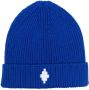 Marcelo Burlon County Of Milan Kids Muts met geborduurd logo Blauw - Thumbnail 1