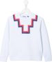 Marcelo Burlon County Of Milan Kids Sweater met logoprint Wit - Thumbnail 1