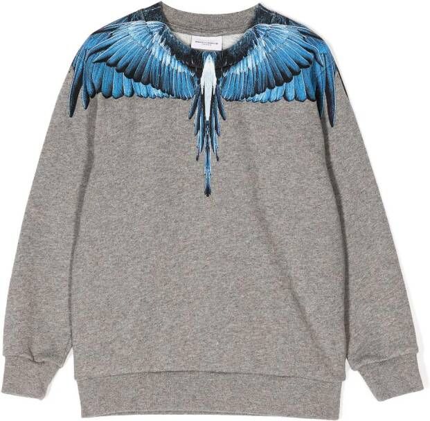 Marcelo Burlon County Of Milan Kids Sweater met vleugelprint Grijs