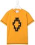Marcelo Burlon County Of Milan Kids T-shirt met geometrische print Geel - Thumbnail 1