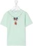 Marcelo Burlon County Of Milan Kids T-shirt met halskettingprint Groen - Thumbnail 1
