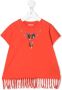 Marcelo Burlon County Of Milan Kids T-shirt met verenprint Rood - Thumbnail 1
