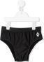 Marcelo Burlon County Of Milan Kids Zwembroek met contrasterend logo Zwart - Thumbnail 1