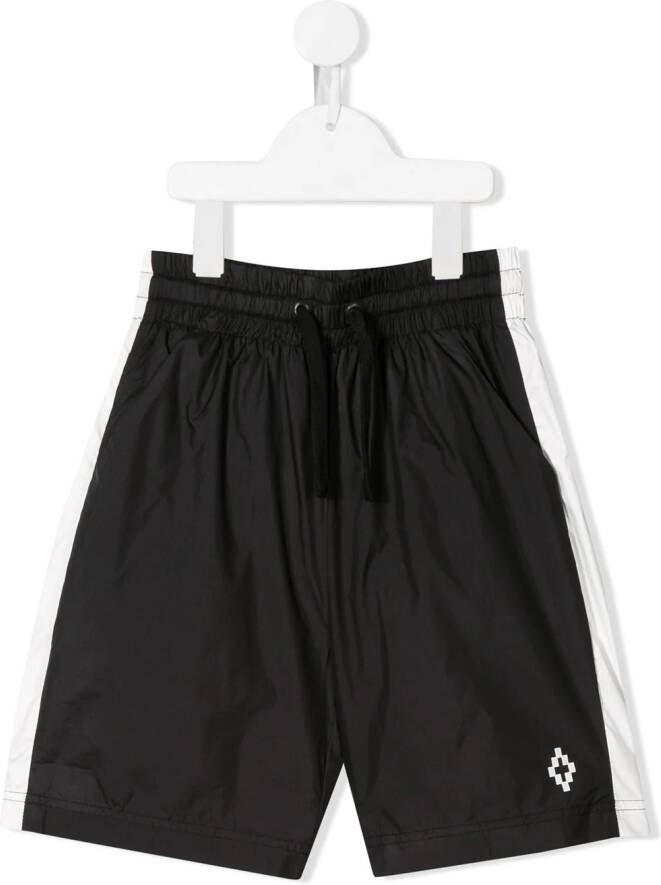 COUNTY OF MILAN KIDS Zwembroek met gestreept detail Zwart