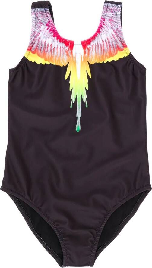 Marcelo Burlon County Of Milan Kids Zwembroek met logo Zwart