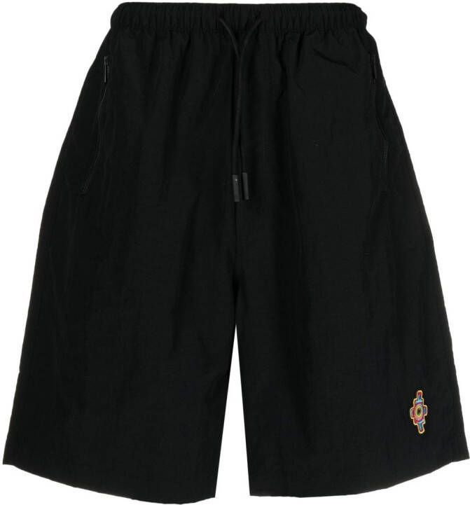 Marcelo Burlon County of Milan Bermuda shorts met geborduurd logo Zwart