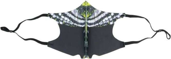 Marcelo Burlon County of Milan Mondkapje met vleugelprint Zwart