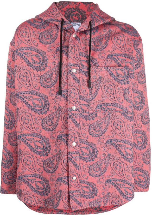 Marcelo Burlon County of Milan Jack met paisley-print Rood