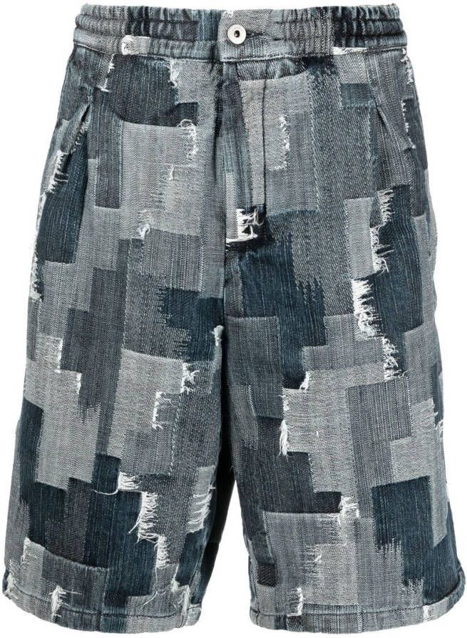 Marcelo Burlon County of Milan Denim shorts Blauw