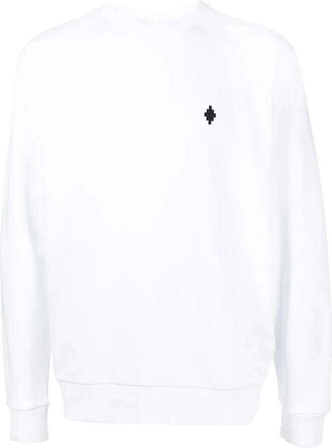 COUNTY OF MILAN Sweater met geborduurd logo Wit