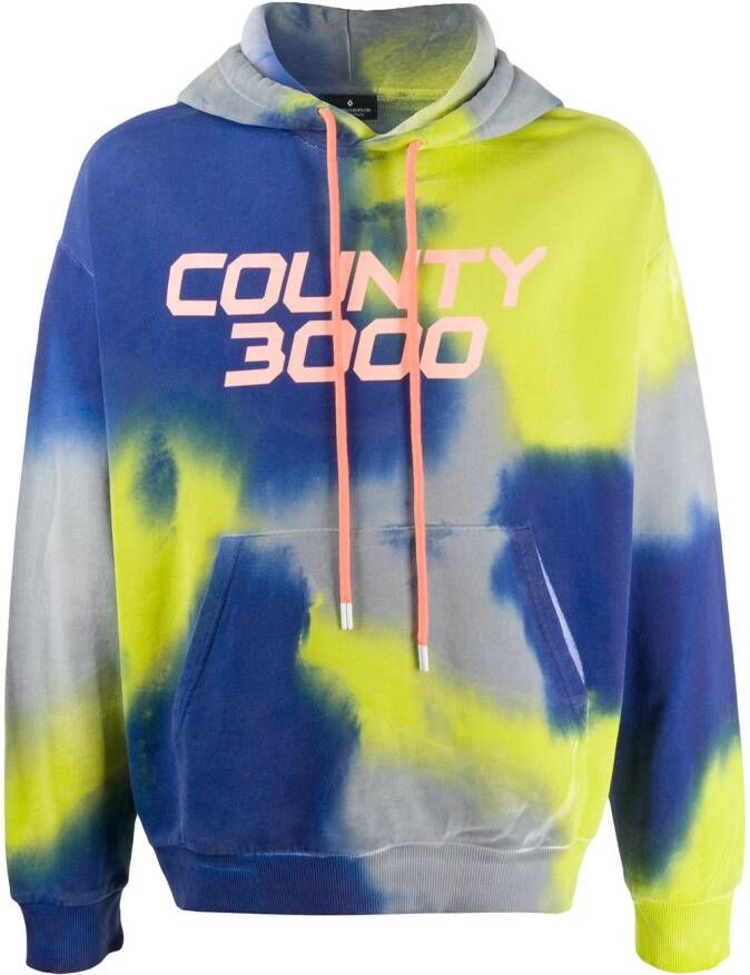 Marcelo Burlon County of Milan Sweater met tie-dye print Geel
