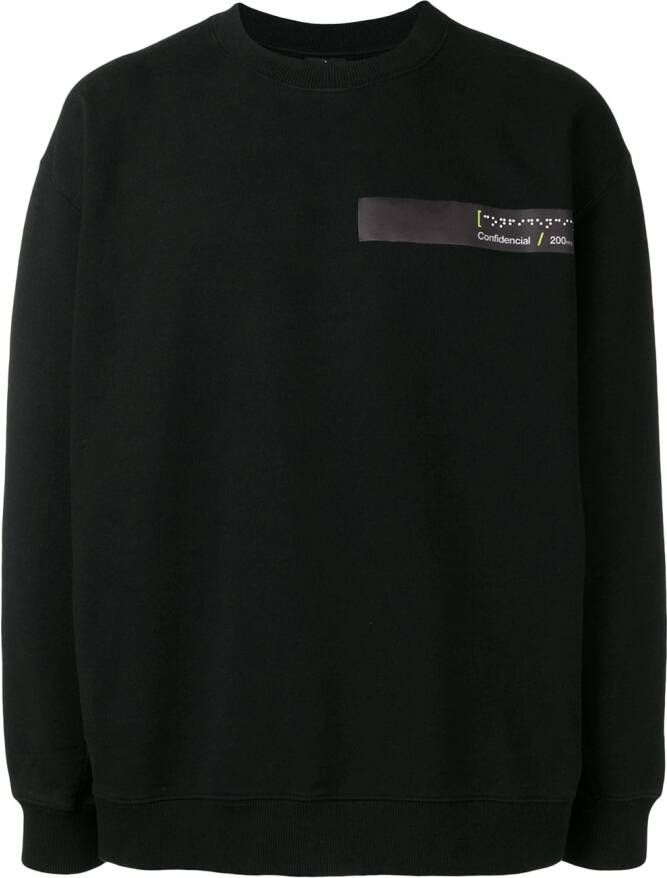 Marcelo Burlon County of Milan Sweater met zak op de rug Zwart