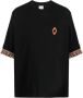 Marcelo Burlon County of Milan T-shirt met franje afwerking Zwart - Thumbnail 1