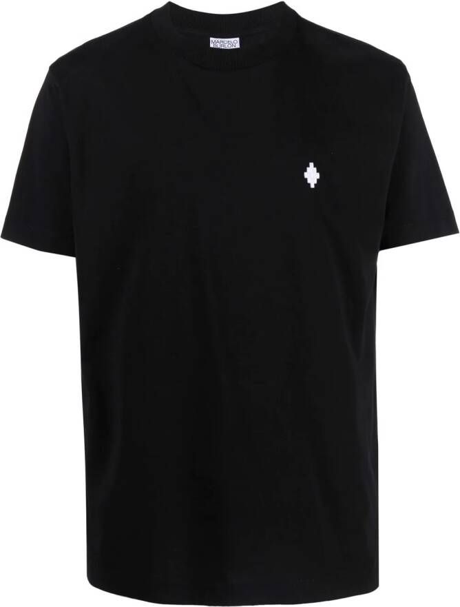 Marcelo Burlon County of Milan T-shirt met geborduurd logo Zwart