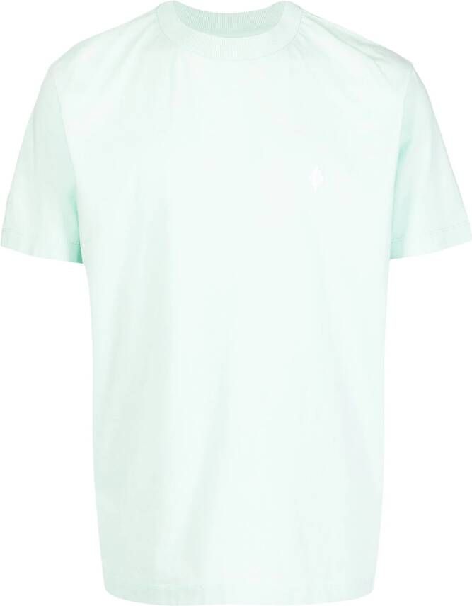 Marcelo Burlon County of Milan T-shirt met kruispatroon Groen