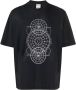 Marcelo Burlon County of Milan T shirt met print heren katoen XXS Zwart - Thumbnail 1
