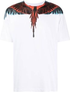 Marcelo Burlon County of Milan T-shirt met vleugelprint Wit