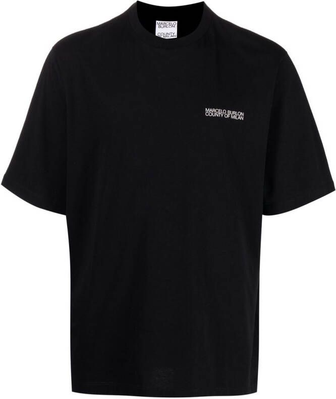 Marcelo Burlon County of Milan T-shirt met print Zwart