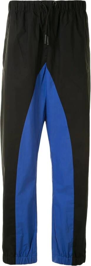 Marcelo Burlon County of Milan Tweekleurige trainingsbroek Zwart