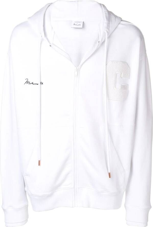 COUNTY OF MILAN x Muhammad Ali hoodie met rits aan de voorzijde Wit