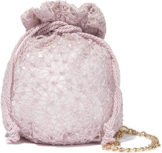 MARCHESA KIDS COUTURE Bucket-tas met geborduurde details Roze