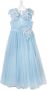 MARCHESA KIDS COUTURE Maxi-jurk met bloe print Blauw - Thumbnail 1