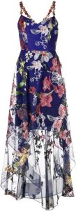 Marchesa Notte Asymmetrische avondjurk Veelkleurig