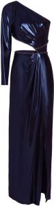 Marchesa Notte Asymmetrische jurk Blauw