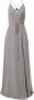 Marchesa Notte Bridesmaids Sessa avondjurk met open rug Grijs - Thumbnail 1