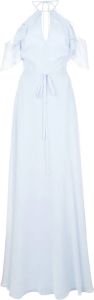 Marchesa Notte Bridesmaids Maxi-jurk met open schouders Blauw