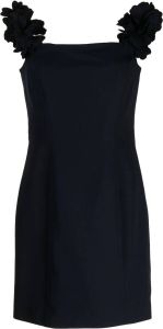 Marchesa Notte Mini-jurk met bloemdetail Zwart