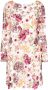 Marchesa Notte Mini-jurk met geborduurde bloemen Wit - Thumbnail 1