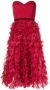 Marchesa Notte Mini-jurk met ruches Rood - Thumbnail 1