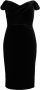 Marchesa Notte Off-shoulder kokerjurk Zwart - Thumbnail 1