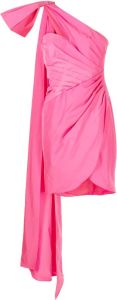 Marchesa Notte Asymmetrische mini-jurk Roze