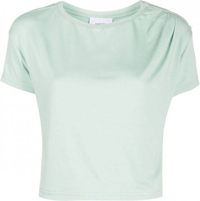 Marchesa Notte T-shirt met ronde hals Groen