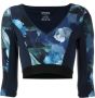 Marchesa Top met abstract patroon Blauw - Thumbnail 1