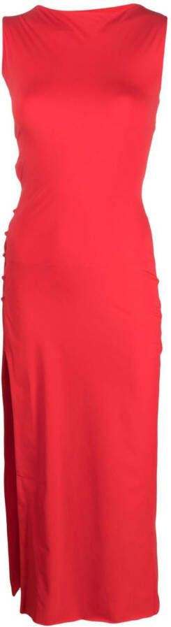 Marcia Midi-jurk met Swarovski kristallen Rood