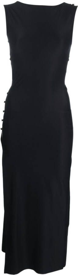 Marcia Midi-jurk met Swarovski kristallen Zwart
