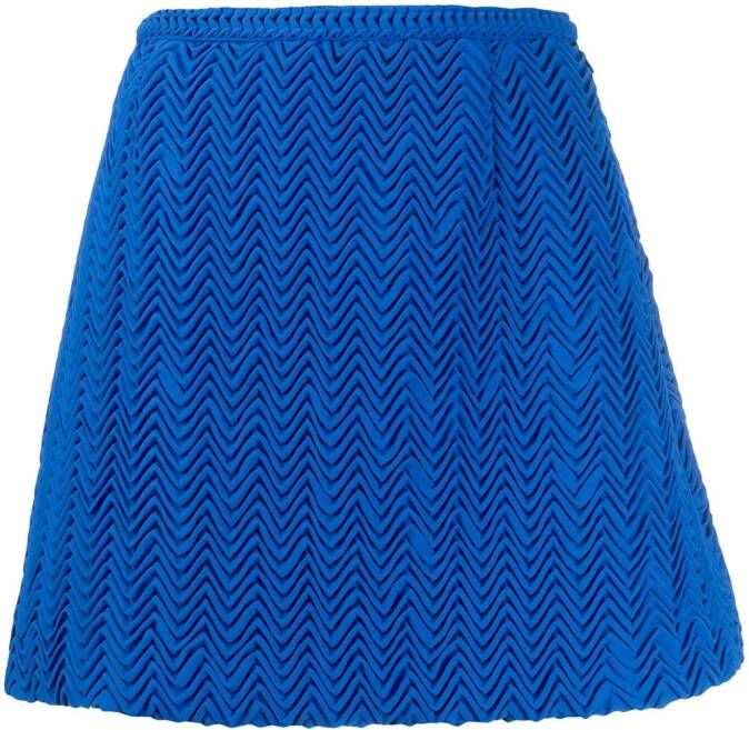 Marco De Vincenzo Mini-rok met borduurwerk Blauw