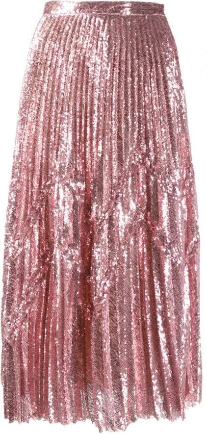 Marco De Vincenzo Verfraaide rok Roze